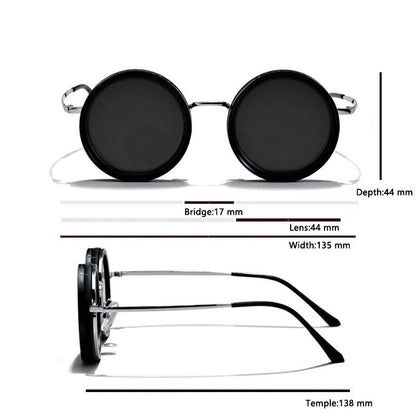 Rounded Polarized SunGlasses With adjustable ND Filter